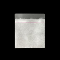 Selbstklebende Doppelseitige Flip-Cover Polypropylen-Taschen für CD Selbstklebende Transparente PP-Kunststoff CD DVD Disc Innenhüllen Umschläge