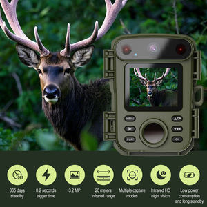 Caméra de chasse en plein air <span class=keywords><strong>Hdking</strong></span> Wildlife 20MP 1080p avec capteur CMOS, enregistrement vidéo grand angle 60°, vision nocturne, étanche IP66 - Product Image 6