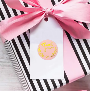 custom round shaped thank you sticker for small business - Product Image 5