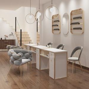 Juego de Mesa y Silla para Manicura LE, Muebles Modernos para Salón de Belleza, Mesa de Manicura de Lujo, Escritorio para Manicura - Product Image 1