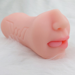 Dispositivo Masculino de Diseño Innovador, Molde Invertido, Boca, Ano, Sexo, Tres Orificios, Copa de Avión de Doble Cabeza, Masturbación, Juguetes Sexuales de Silicona, Sin Dientes - Product Image 1