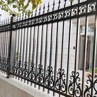 Clôture en fer forgé, balustrade de sécurité en métal décoratif, clôture de jardin en acier antirouille pour villa résidentielle, école, sur mesure
