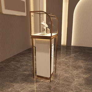 ออกแบบเฟอร์นิเจอร์ร้านขายเครื่องประดับสุดหรูพร้อมตู้โชว์กระจกและเคาน์เตอร์โชว์เครื่องประดับพร้อมโลโก้สั่งทำพิเศษ - Product Image 5