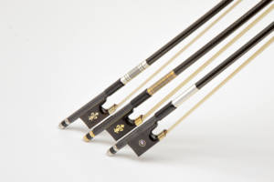 คันชักไวโอลินลายแฟชั่นสีดำ ทำจากเปลือกหอยมุกธรรมชาติ คาร์บอนไฟเบอร์ พร้อมที่พักนิ้วทำจากหนังแกะ - Product Image 6