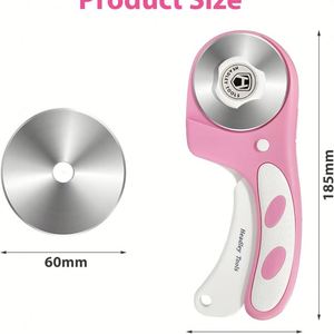 Nuevo Cortador Rotatorio de Tela de 60 mm con Diseño de Rodamiento para Tela, Cuero, Manualidades y Costura - Product Image 3