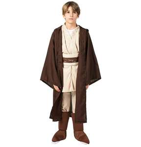 Ecowalson ชุดคอสเพลย์นักรบเจไดคุณภาพสูงเครื่องแต่งกายคอสเพลย์โอบีวันเคโนบีเครื่องแต่งกายเสื้อคลุมสำหรับเด็ก - Product Image 6