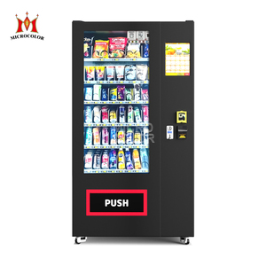 24 Hours Self-Service Automatic Vending Machine Combo Drinks and Snacks Vending Machine With Touch Screen Refrigeration