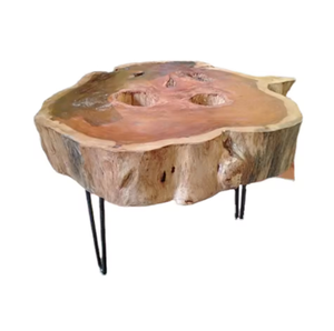 Traditional Style Eco-Friendly Durable <b>Reclaimed</b> Mahogany <b>Table</b> for Living <b>Dining</b> Room Handmade Multifunction Wooden Furniture - Product Image 3