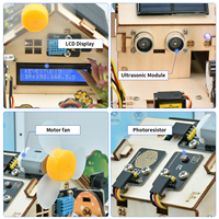 Kit de démarrage de ferme intelligente Keyestudio Esp32 Iot Control pour Arduino Scratch 3.0 Programmation graphique Modules électroniques DIY