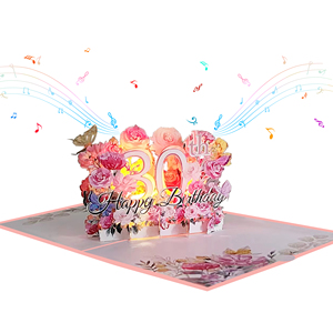 Biglietto Pop-Up con biglietto luminoso di compleanno musicale per bambini di compleanno biglietto di auguri musicale 3d regalo per feste di compleanno bambino mostrato - Product Image 3