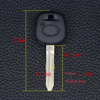 Coque de clé de voiture noire en ABS SKM pour TOY43, avec entrée sans clé, pour télécommande de véhicule – Fourniture directe usine