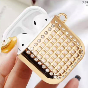 Custodia Protettiva <span class=keywords><strong>per</strong></span> Auricolari <span class=keywords><strong>AirPods</strong></span> 1 2 3 4 Pro 2 3 con Cristalli 3D Luccicanti e Decorativi - Product Image 5