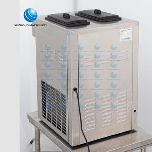 Comercial 3 sabor Soft Serve <span class=keywords><strong>Ice</strong></span> <span class=keywords><strong>Cream</strong></span> Tampo Da mesa da Máquina de Sorvete Soft Máquina de Sorvete Que Faz A Máquina do Fabricante Profissional - Product Image 3