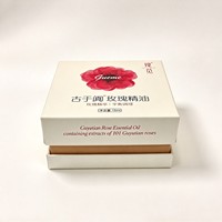 Boîte en carton rigide à couvercle relevable faite à la main, insert en EVA, emballage cadeau personnalisé en carton pour huiles essentielles, cosmétiques et petits cadeaux