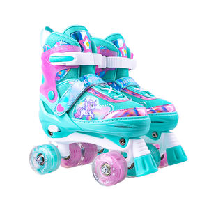 Sıcak ürün Quad paten çocuklar için ayakkabı yeni tasarım açık spor için paten yanıp sönen 4 Ruedas - Product Image 4