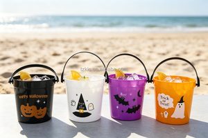 Secchielli in Plastica da 32oz per Rum Cruzan, Tema Spiaggia/Boardwalk - Product Image 6