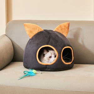 ที่นอนสุนัขขนกำมะหยี่แบบกึ่งปิดล้อมมี3สีที่นอนสำหรับสัตว์เลี้ยงสุนัขสัตว์เลี้ยงแบบปรับแต่งได้สำหรับสุนัขในฤดูหนาว - Product Image 6