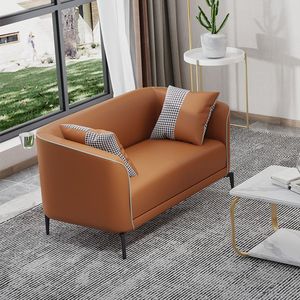 Modern Light Luxury <b>Sofa</b> Washable Fabric Double Triple Seat Living Room <b>Small</b> Apartment Rental Trendy Style - Product Image 4