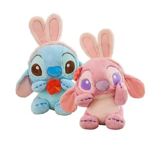 Popüler karikatür Lilo ve dikiş çift plushies bebekler 'soothing che yatıştırıcı sevimli Plushie bebekler yastık çocuklar için doğum günü hediyeleri