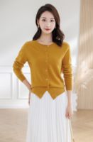 Chandail personnalisé Cardigan en laine d'agneau pour femmes de printemps