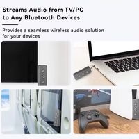 Typ-C Bluetooth 5.0 Audio-Sender für TV AptX Low Latency Wireless Adapter Dual Link 2 Kopfhörer Lautsprecher Hi-Fi CSR8670
