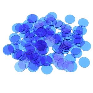 Marcador de plástico de Color transparente profesional Contadores de juegos de bingo azul Tarjetas de bingo y tipo de fichas - Product Image 6