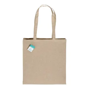 Bolsa de compras de algodón reciclado, merchandising sostenible - Product Image 3
