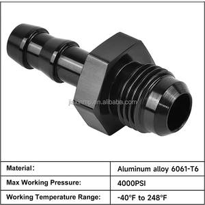 Adaptador Profesional para Línea de Combustible, 6AN Macho a Conector de Manguera de 3/8" y 8AN Macho a Conector de Manguera de 1/2", Aluminio Aeroespacial CNC Anodizado Negro - Product Image 5