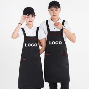Delantales Unisex Ajustables de Lona de Poliéster/Algodón Personalizados para Cocina, Chef, Camarero, Camarera, Bartenders, Restaurante, Bar, Uniforme de Trabajo - Product Image 1