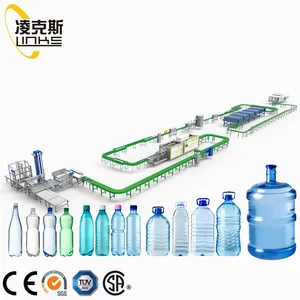 40 Heads Turnkey High Production Line A to Z 7000BPH-500ML Turnkey Mineral Water Production Line Drinking Water Filling Packing