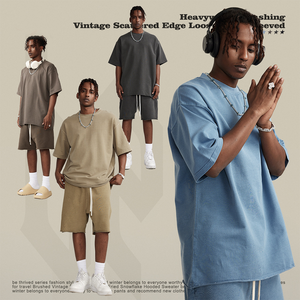 High Quality Vintage Acid Washed Heavyweight Tshirt Custom Blank Oversized <b>t</b> <b>Shirt</b> 220Gram Washed Cotton Unisex <b>T</b>-<b>shirt</b> - Product Image 2