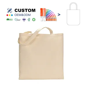 OEM OEM Kuoshi 6oz 8 Oz 10oz 12oz Wholesale Sublimation Canvas Natural Cotton Blank Plain Tote Bag With Custom Printed Logo