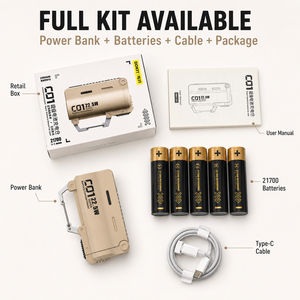 Chargeur de batterie 21700 interchangeable, batterie externe tactique robuste EDC, boîtier de batterie externe, approvisionnement en gros - Product Image 6