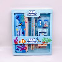 Vente en gros Cadeau scolaire écologique promotionnel Ensemble de papeterie mignon 4 styles Papeterie pour enfants