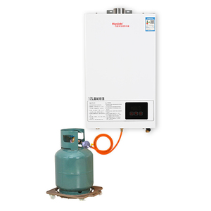 Scaldabagno Istantaneo a Gas <span class=keywords><strong>GPL</strong></span> Professionale da Parete in Rame da 6L con Display LED per Uso Domestico, Esterno e Camper - Product Image 6