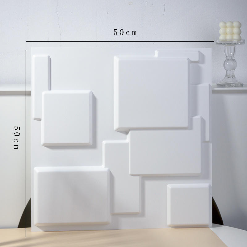 Panel-d095ผนัง3D-ชิปเดี่ยวขนาด50*50ซม