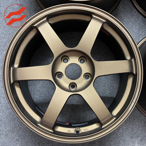Jantes forgées personnalisées SW Te37 5x112 5x120 5x114.3 18 19 20 pouces 6061-T6 en alliage forgé pour <span class=keywords><strong>NISSAN</strong></span> GTR R34 LMGT4 - Product Image 1