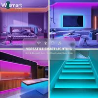 Kit de bande lumineuse LED intelligente RGB 12V 24V IP20 IP65 pour rétroéclairage de téléviseur LED, 5V USB, flexible, contrôlable par application, changement de couleur