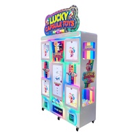 Distributeur automatique de capsules surprise à monnayeur, machine de jeu d'intérieur avec garantie d'un an, éclairage clignotant en anglais