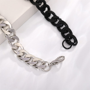 Pulsera de Cadena Dorada Tiyo para Hombre, Diseño Geométrico Hexagonal, Aleación de Zinc, Joyería de Moda, Estilo Hip Hop, Pulsera de Eslabones Anchos - Product Image 3