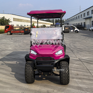 Carrito de Golf Extensible Negro Brillante para 4 Personas con Ruedas de Aleación Multirradio para Campismo en Montaña y Turismo en Parques Forestales - Product Image 6