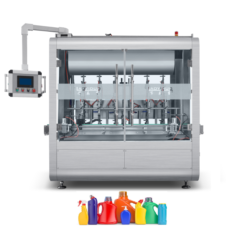 CE Certificated Automatic Filling Machine Dishwashing Liquid Lotion Detergent Shampoo Filling Line