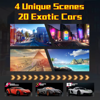 Simulateur de conduite Asphalt 9 Sd, machine d'arcade de course, console de jeu de course automobile, machine de course d'arcade, machine de divertissement