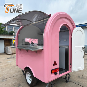 Petite remorque alimentaire mobile pour restaurant extérieur, boulangerie, camion de crème glacée, camion de restauration rapide, chariot à café, vente ambulante à <span class=keywords><strong>vendre</strong></span> - Product Image 2