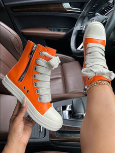 Nuovi Stivaletti alla Caviglia Moda Invernale, Scarpe Casual da Donna <span class=keywords><strong>in</strong></span> <span class=keywords><strong>Pelle</strong></span> <span class=keywords><strong>Nera</strong></span> con Tacco Basso e Lacci - Product Image 4