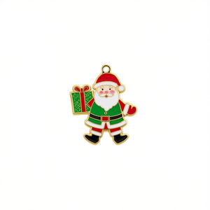 Pendant Aromatherapy Christmas Santa Ornament Mixed Styles Round Festival Decor - Product Image 1