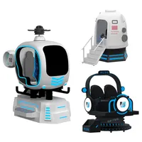 Nuevas llegadas inteligentes Vr Avión de vuelo Vr 9d Simulador de helicóptero Simulador de realidad virtual Vr Helicóptero Simulador de vuelo