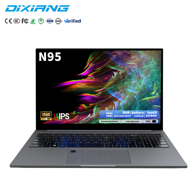 DIXIANG 15.6-inch Touchscreen Celeron N95 Processor 16GB RAM 1TB Storage Suitable for Business Gaming Work and Students Laptop