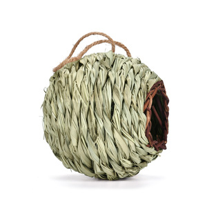 Nichoir sphérique écologique très populaire et très vendu. Nichoir à oiseaux créatif en feuilles tressées pour l'éducation précoce et le jardinage - Product Image 5