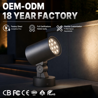 Projecteur LED extérieur 24W OEM ODM, éclairage architectural mural AC, faisceau réglable pour bâtiments et ponts